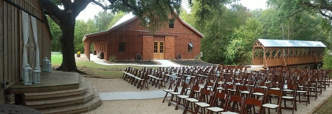 Indoor outdoor wedding venue