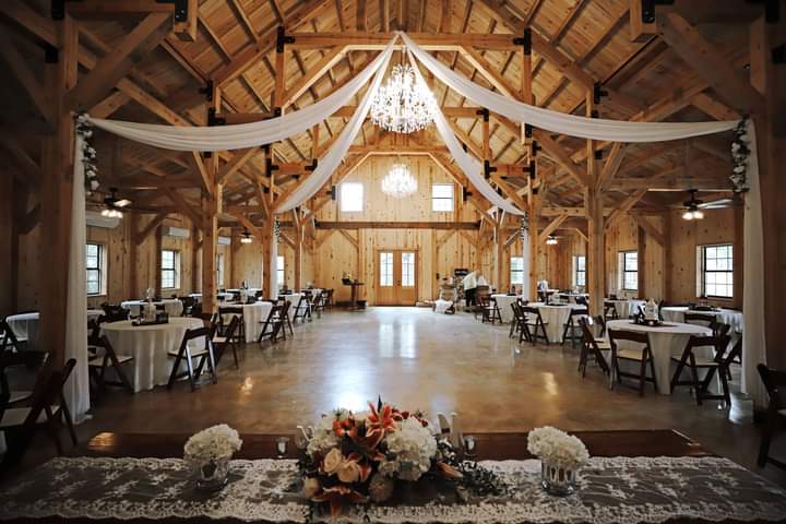 Wedding reception barn